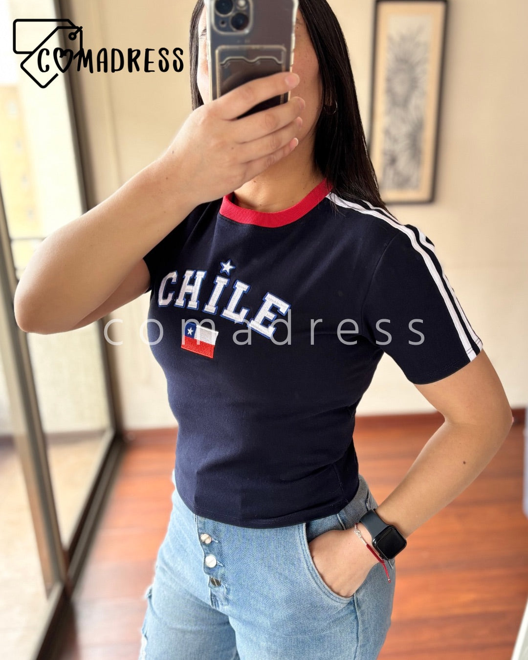 Polera Baby Tee Chile