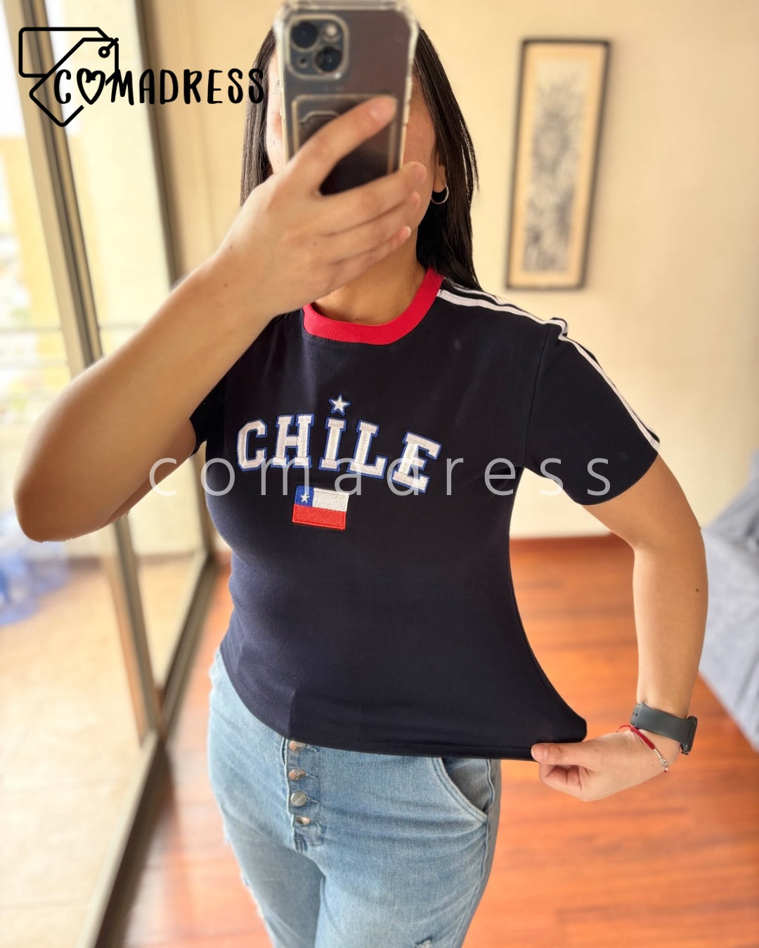 Polera Baby Tee Chile