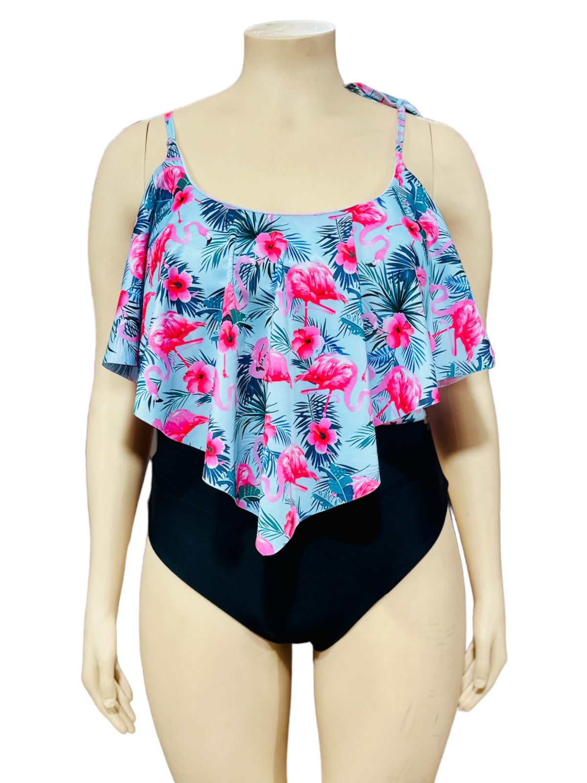 Top XL Bikini Largo amarras Flamenco Claro
